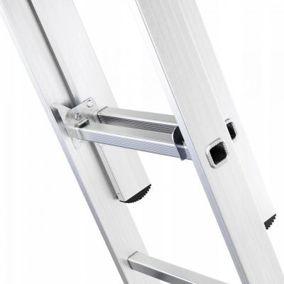 3. AWTOOLS Drabina aluminiowa 3x14 stopni 150kg adaptacja na schody