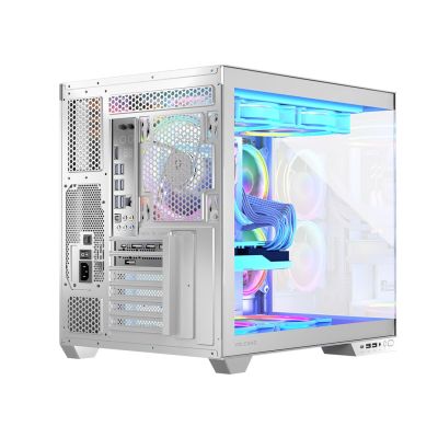 8. MODECOM OBUDOWA VOLCNO PANORAMA APEX ARGB 5F MIDI WHITE