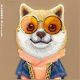 6. Etui Nimmy Glasses Cool Dog na Samsung Galaxy S26 Ultra - beżowe