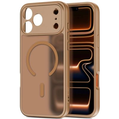 2. Etui Tech-Protect BasicMag MagSafe na iPhone 17 Pro - brązowe