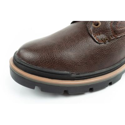 6. Wrangler Nevada buty męskie sztyblety trzewiki eleganckie modne ciemny brąz