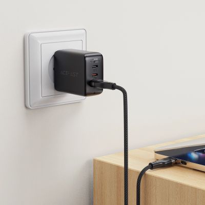 6. Kabel Acefast C11-04 USB-A - USB-C 3A 1,2 m w magnetycznym oplocie - czarny