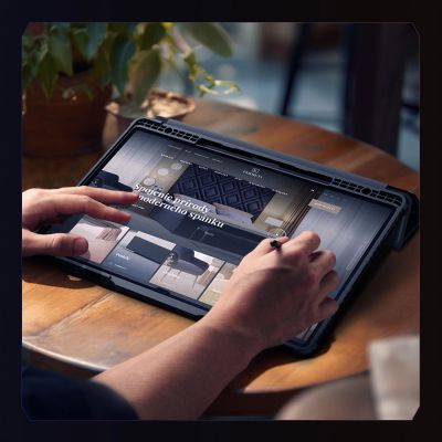 11. Etui Nillkin Bumper Leather Case Pro na Samsung Galaxy Tab S9+ - czarne