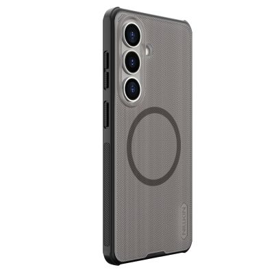 4. Etui Nillkin Super Frosted Shield Pro Magnetic kompatybilne z MagSafe na Samsung Galaxy S26 - półprzezroczysto-czarne