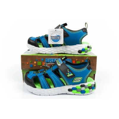 11. Sandały Skechers Jr 402213L/BBLM