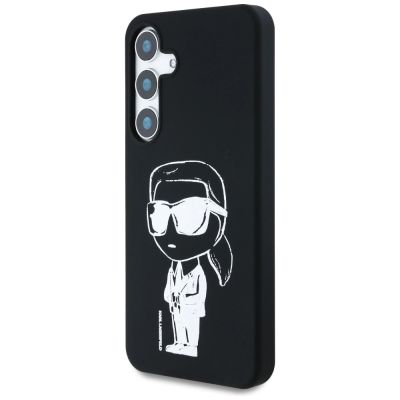 2. Etui Karl Lagerfeld Silicone Graffiti Ikonik Printed Logo MagSafe Samsung Galaxy S25 czarny