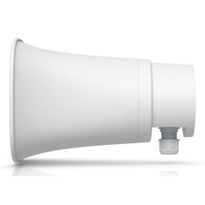 8. Zewnętrzny klakson Ubiquiti PoE 120 dB przeznaczony do pracy w każdych warunkach atmosferycznych