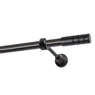 KARNISZ POJEDYNCZY FI 19 MM CZARNY 240 CM TECHNO  KOWALSKI