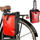 6. SAKWA TORBA ROWEROWA WODOSZCZELNA TYLNA NA BAGAŻNIK CZERWONA 13,5L XQMAX PRO