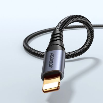 8. Kabel Joyroom Audio Transfer Series SY-A06 mini jack 3,5 mm / Lightning 1,2m - czarny