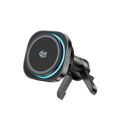 4. Uchwyt samochodowy Tech-Protect V20 MagSafe na szybę / kratkę nawiewu / deskę rozdzielczą 25W QI2.2 - czarny