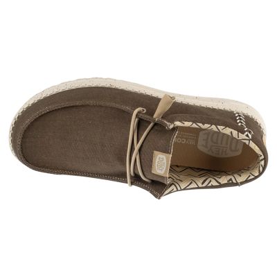 3. Hey Dude Wally Stretch Canvas 40700-2LN Brązowe 41