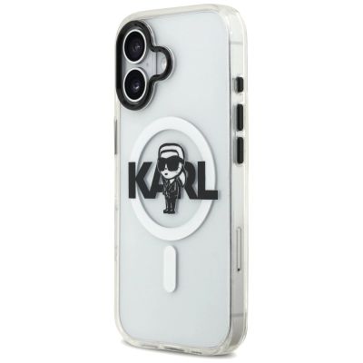 2. Etui Karl Lagerfeld IML Karl Sketch Logo MagSafe do iPhone 17 - przezroczyste