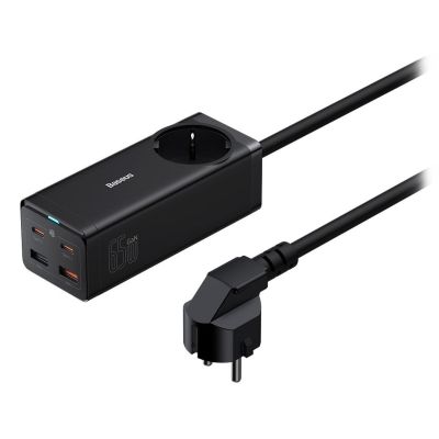 Baseus PSZM000901 adapter zasilający/ inwentor Wewnętrzna 65 W Czarny