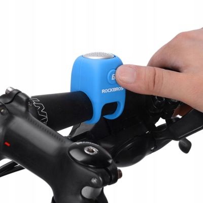 3. Dzwonek rowerowy Rockbros CB1709BU elektroniczny - niebieski