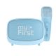2. myFirst Voice 2 - zestaw do karaoke dla dzieci - mikrofon i głośnik bezprzewodowy z efektami modyfikacji dźwięku (blue)