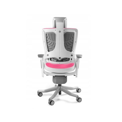 3. Fotel biurowy Wau 2 BL401 tkanina magenta/biały