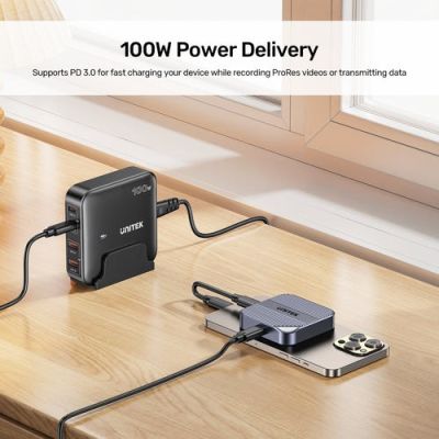 21. Obudowa dysku Unitek magnetyczna SolidForce Reefer USB-C do M.2 SSD (NVMe/SATA)