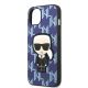 6. Etui Karl Lagerfeld Monogram Ikonik Patch na iPhone 13 - niebieskie