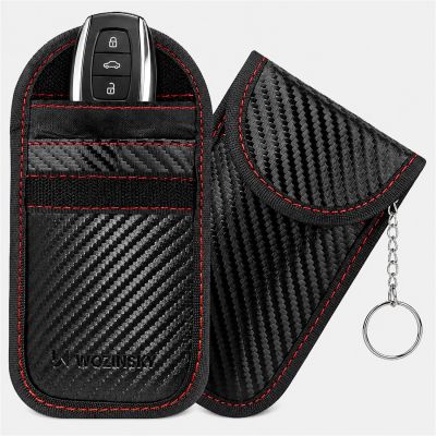 2. Etui blokujące sygnał RFID Wozinsky WPB-R14 na klucze keyless 14x9 cm - czarne
