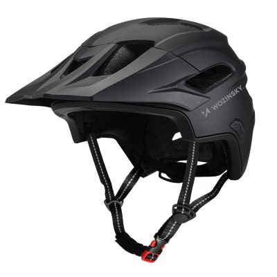 2. Kask rowerowy fullface Wozinsky z odpinanym daszkiem lekki 57-62 cm - czarny