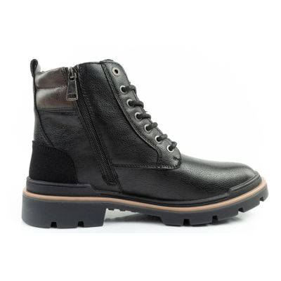 4. Wrangler Nevada buty męskie sztyblety trzewiki eleganckie modne sznurowane czarne