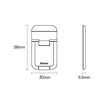 24. Baseus uniwersalne podstawki nóżki do laptopa (2 szt.) szary (LUZC000013)