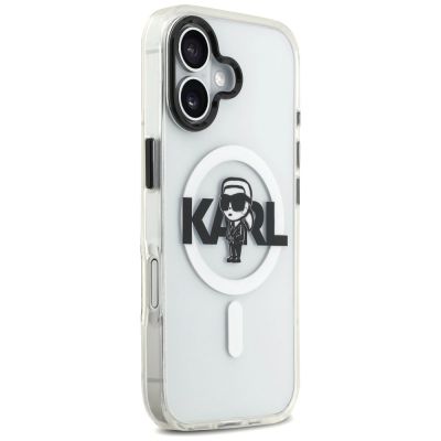 4. Etui Karl Lagerfeld IML Karl Sketch Logo MagSafe do iPhone 17 - przezroczyste