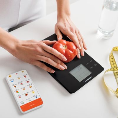 5. Waga kuchenna Wozinsky WIK-10 inteligentna z wyświetlaczem cyfrowym Bluetooth aplikacja - czarna