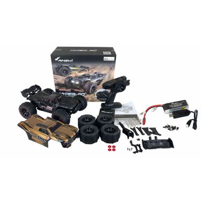 10. Samochód Amewi Hyper GO Truggy bezszczotkowy 4WD 1:14 RTR