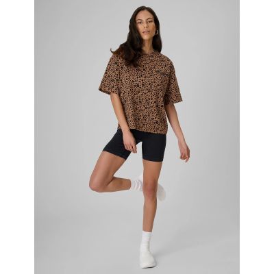 Legginsy krótkie z prążkowanej dzianiny damskie 4F 4FRSS26TSTIF042-20S