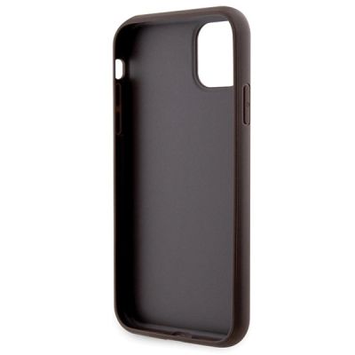 8. Etui Guess Crossbody 4G Metal Logo na iPhone 11 / Xr - brązowe