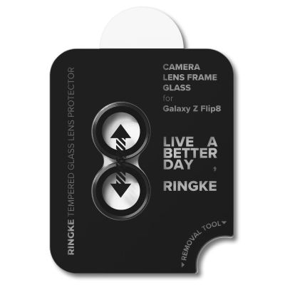 4. Osłona aparatu Ringke Camera Frame Protector 2-Pack na Samsung Galaxy Z Flip 8 - czarna
