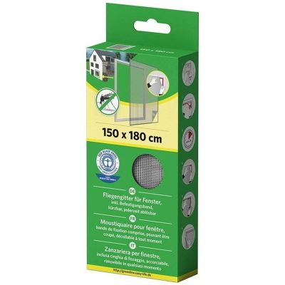 18. MOSKITIERA OKNO 150X180 BIAŁA POLIESTER+TAŚMA RZEP