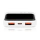 3. EVERACTIVE POWERBANK 10 000MAH, 2X USB, 1X USB-C 22,5W, QC4+, WYŚWIETLACZ LCD, BIAŁY EB-10Q