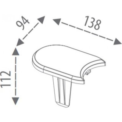 6. OBRZEŻE PALISADA OGRODOWA PŁASKA KOSTKA 3,8M BRĄZ