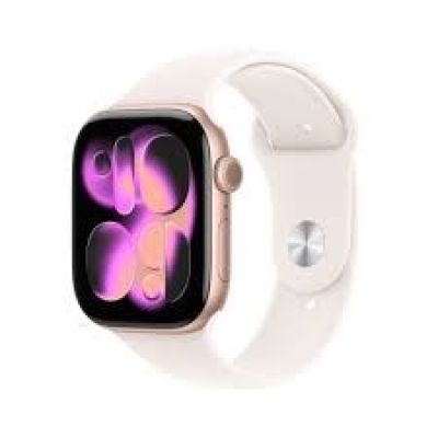 Apple Watch Series 11 GPS + Cellular 46mm Rose Gold Aluminium Case with Light Blush Sport Band - M/L