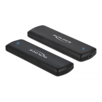 DeLOCK Obudowa zewnętrzna USB Type-C na M.2 NVMe PCIe lub SATA SSD - Beznarzędziowa