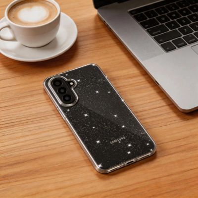 5. Etui Tech-Protect FlexAir na Samsung Galaxy A27 5G  - przezroczysto-brokatowe