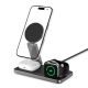 2. Ładowarka indukcyjna Tech-Protect QI15W-A47 MagSafe 3w1 + kabel USB-C - czarna
