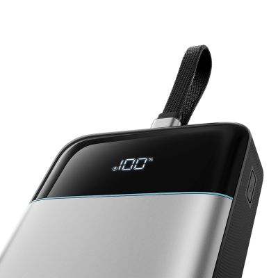2. Powerbank Cuktech LPB252N 120 W 25000 mAh z wbudowanym kablem USB-C - szary