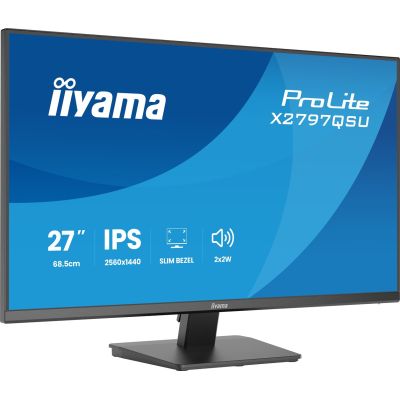 18. iiyama ProLite X2797QSU-B1 monitor komputerowy 68,6 cm (27") 2560 x 1440 px Quad HD LED Czarny