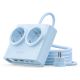 Listwa zasilająca Orico PDC25 25W 6w1 2x AC + 2x USB-A + 2x USB-C - niebieska