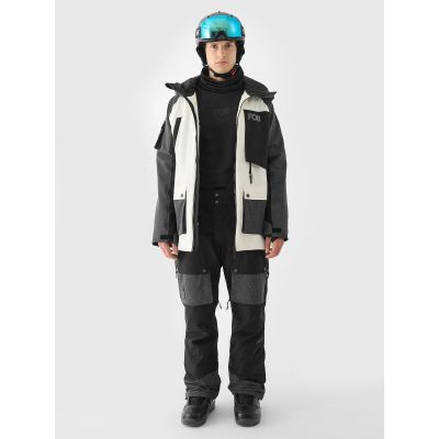 3. Spodnie snowboardowe membrana 10000 męskie 4F 4FWAW24TFTRM619-20S