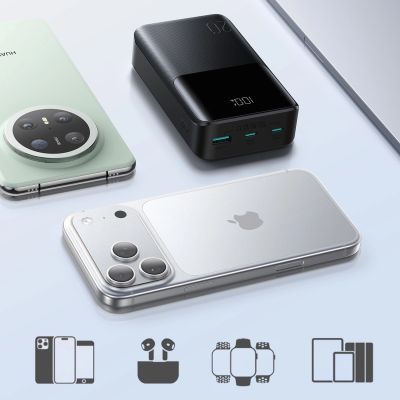 12. Powerbank Joyroom JR-QP192 Star Series Mini 20000mAh 22,5W z wyświetlaczem cyfrowym - czarny