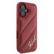4. Etui Karl Lagerfeld Diagonal Quilted Script na iPhone 16 - czerwone