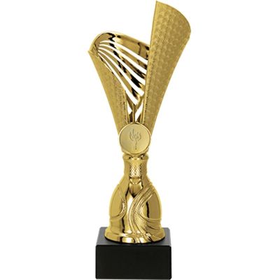 2. Puchar plastikowy złoty