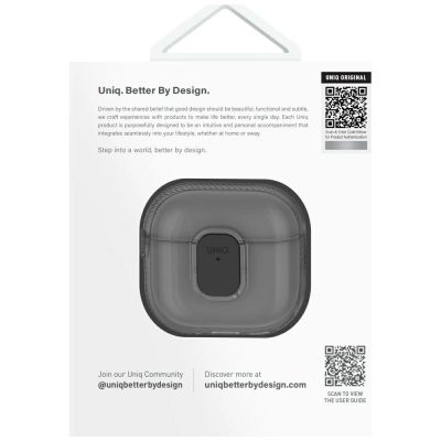 3. Etui UNIQ Glase Pro do AirPods 4 - czarne