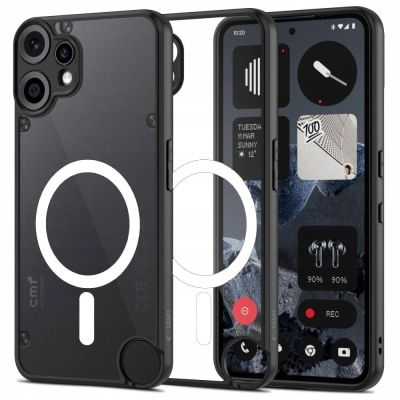 Etui Tech-Protect MagMat MagSafe na Nothing CMF Phone 2 Pro - czarno-przezroczyste