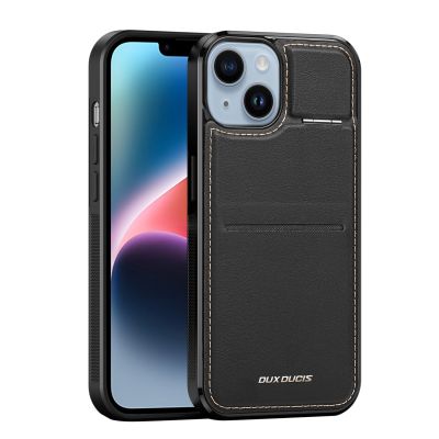 5. Etui portfel Dux Ducis Rafi Mag z podstawką 3w1 do iPhone 15 Plus z MagSafe i blokadą RFID - czarne